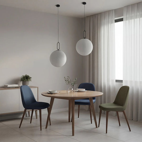 kelvo Bellissimo Pendant Light Black with Socket E27 40x40x62cm