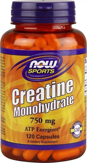 Now Foods Creatine Monohydrate 750мг 120 капсули