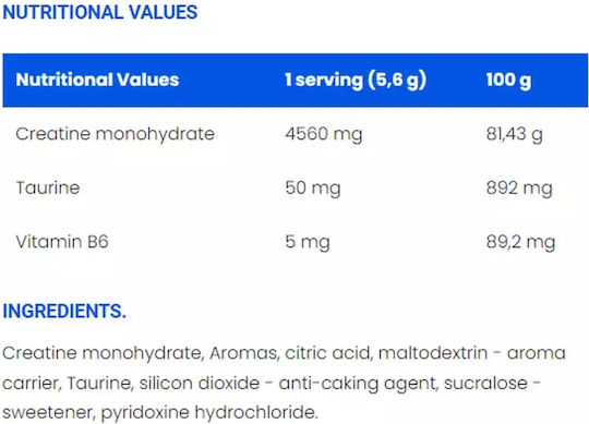 Ironflex Nutrition Creatine Monohydrate με Γεύση Apple Pear 500gr