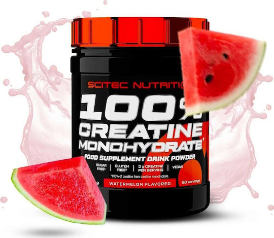Scitec Nutrition 100% Creatine Monohydrate Micronized με Γεύση Καρπούζι 300gr