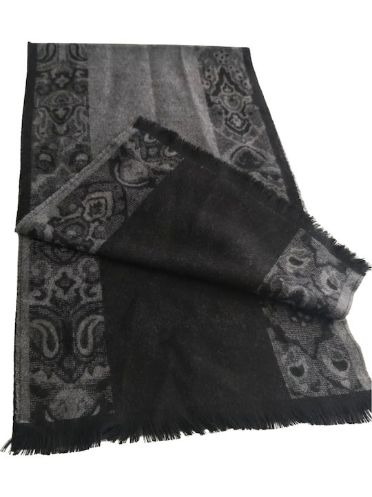 Valentine's Day Men's Wool Gray Scarf