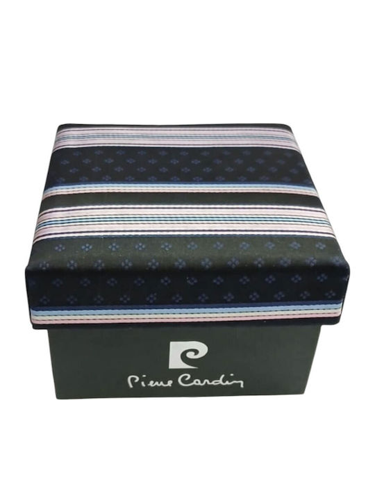 Pierre Cardin Men's Tie Set Silk Printed in Blue Color