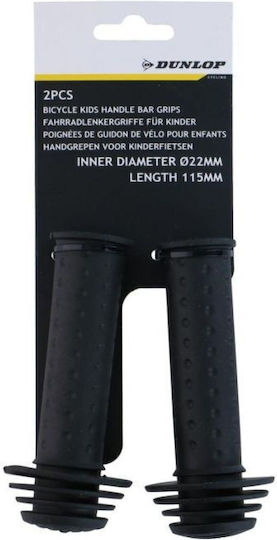 Dunlop 1070902 Anatomici Mânere pentru ghidon de bicicletă în Culoare Negru