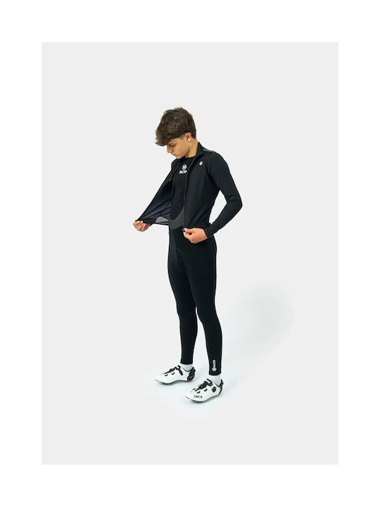 Pacto 2.0 Bărbați Mânecă lungă Tricou de ciclism Negru