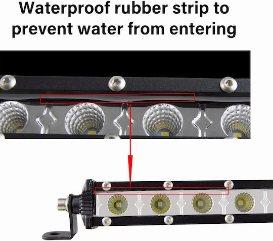 Led Super Slim Waterproof Headlight 18 Optonic Led Directional 6000lm-12/24volt 2 Pieces Tc-319