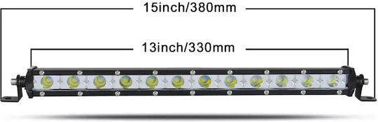 Led Super Slim Waterproof Headlight 12 Optonic Led Directional 6000lm-12/24volt Tc-313