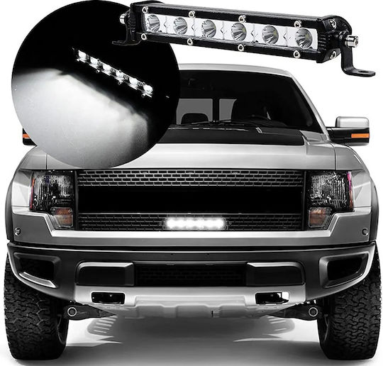 Led Super Slim Waterproof Headlight 18 Optonic Led Directional 6000lm-12/24volt 2 Pieces Tc-319