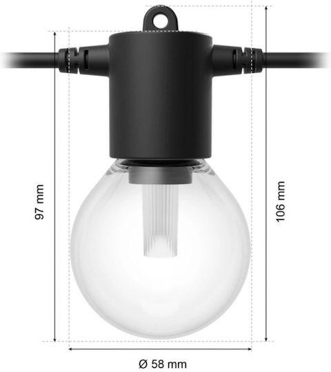 Ghirlandă Luminoasă LED Smart 21 m Multicoloră