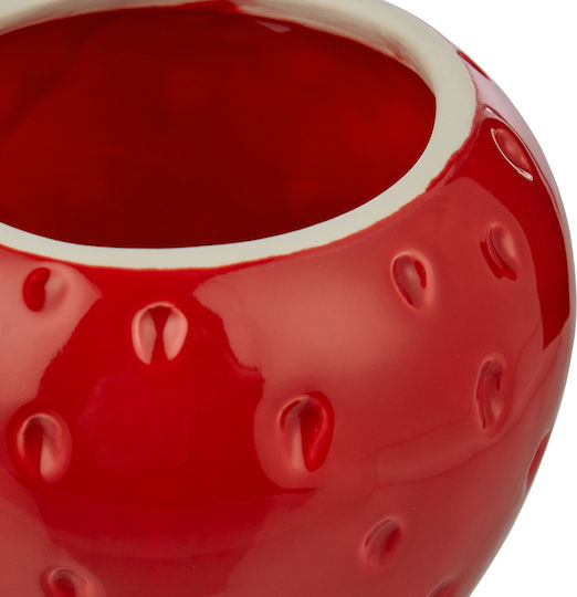 Butlers Strawberry Βάζο Γενικής Χρήσης με Καπάκι Κεραμικό Κόκκινο 13x13x13cm