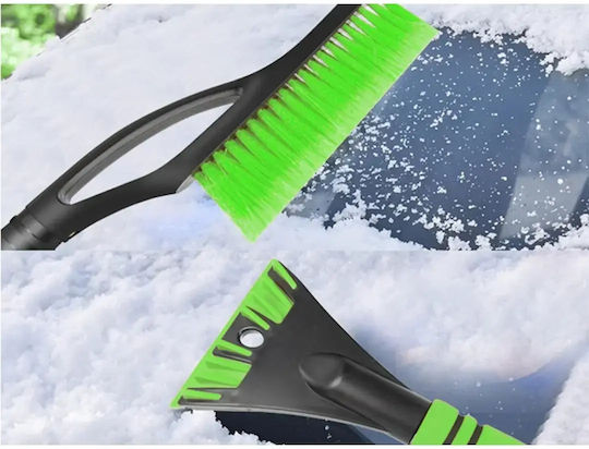 Car Ice Scraper Brush 2 1 Anti Slip Handle 59cm Black