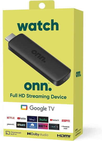 Player Stick Smart Watch Onn Full Hd Dispozitiv Streaming Android Tv