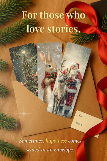 Set 12 Semne de Carte de Crăciun Obro Christmas Classics Ilustrații Vintage Premium Lucioase din Carton Foto