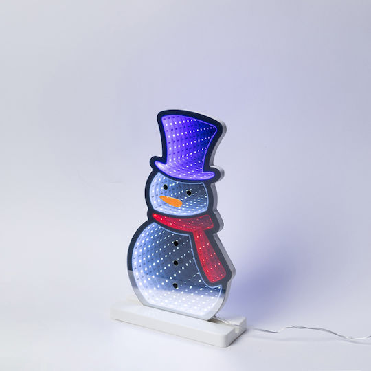 Estheti Weihnachtsfigur Spiegel Dekoratives Design Led Band 87 Led Schneemann 17,5x5,5x33cm Transformator Buntes Led Verlängerungskabel 3m Ip44 2 Stücke 600-48021