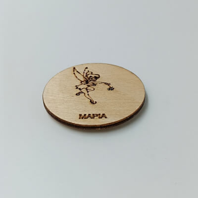 Wooden Personalized Fairy Magnet Tinker Bell Toxhlo