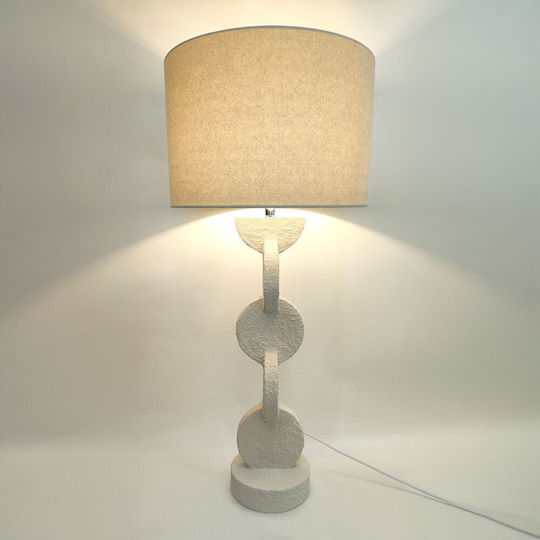 InTheBox Lampă de masă cu Abajur Bej și Bază