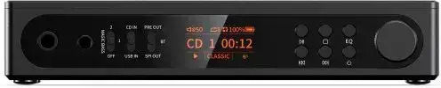 Fiio Dm15 R2r Преносим Cd Плейър 24-битов Напълно Диференциален R2r Dac Usb Dac Bluetooth 5.4 и Usb Cd Ripping Черен Наличен