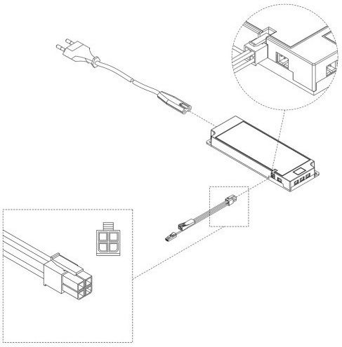 Emuca Sursă de alimentare LED IP20 Putere 60W cu Tensiune de Ieșire 12V