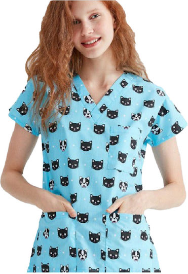 Northcure Unisex Σετ Ιατρικό Παντελόνι και Μπλούζα Πολύχρωμο από Βαμβάκι και Πολυεστέρα