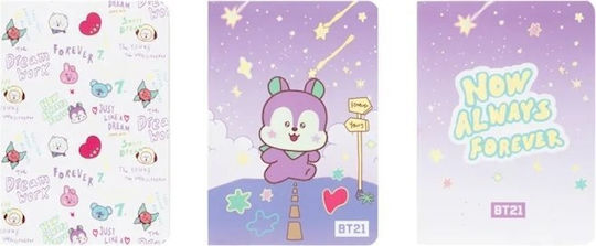 Line Friends Set 3 Notebooks 32 Sheets A6 Ruled