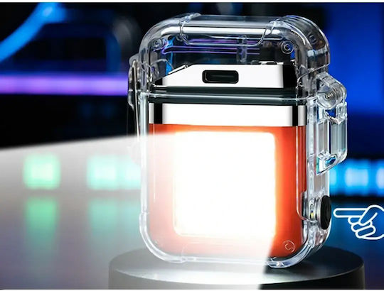 Bailong Αναπτήρας Elektrisch Winddicht mit Plasma-Flamme in Blau Farbe
