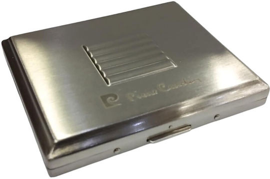 Metal Cigarette Case Pierre Cardin Silver Colour 9.5x8x1.5cm 99202-200