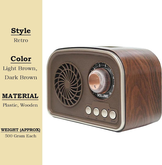 Cmik 121556 Retro Tabletop Radio with Bluetooth