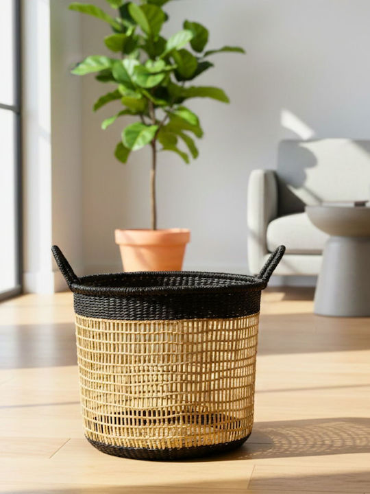 Polihome Dekorative Körb Rattan Schwarz