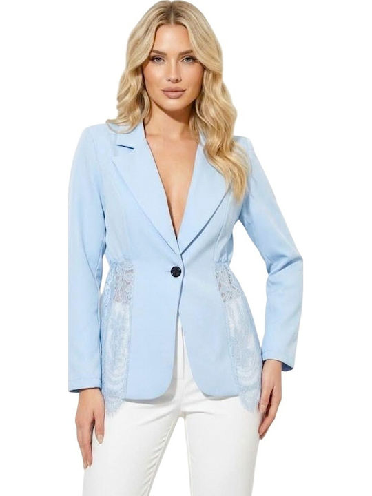 Lang Damen Blazer Blue