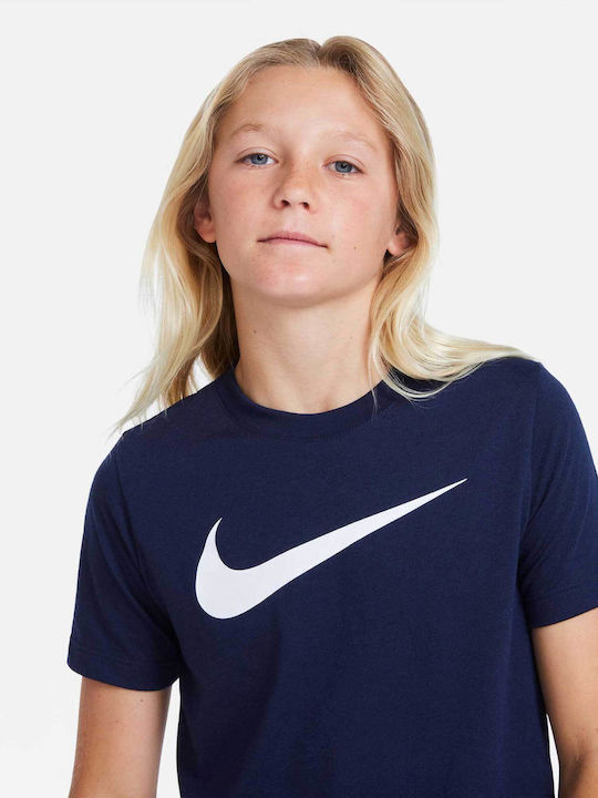 Детска тениска Dri-Fit Черен
