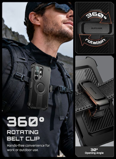 Supcase Unicorn Beetle Pro Mag 360 Full Cover Aramid Fiber / Σιλικόνης / Πλαστικό 0.2mm Μαύρο (Galaxy S26 Ultra)