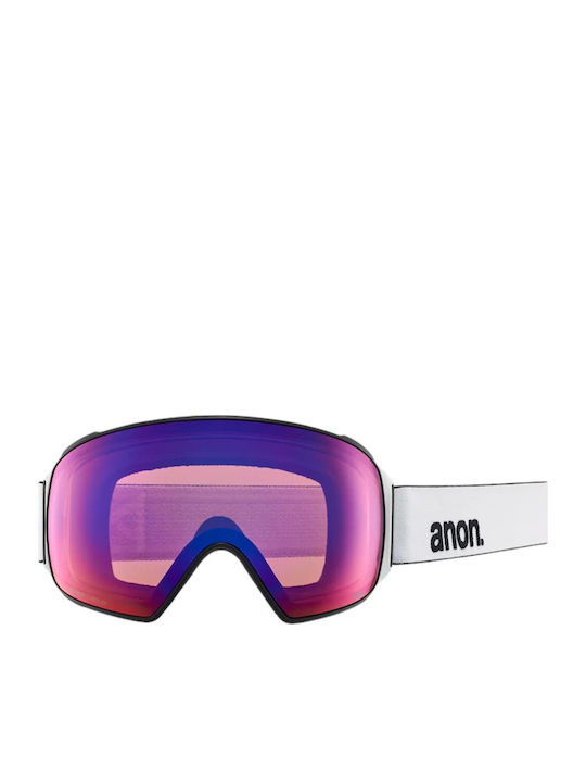 Anon Μάσκα Σκι & Snowboard Ενηλίκων Λευκή Anon Μάσκα Σκι & Snowboard Ενηλίκων Λευκή