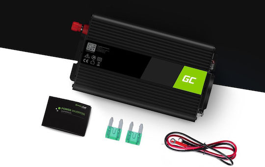 Green Cell Invertor Auto Unda sinusoidală pură 600W pentru Convertirea 12V DC în 220V AC