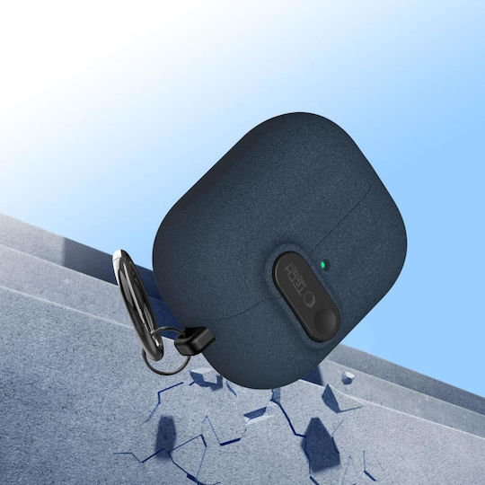 Tech-Protect Slim Hook Case Plastic with Hook in Blue color for Samsung Galaxy Buds 3 / 3 FE / 3 Pro