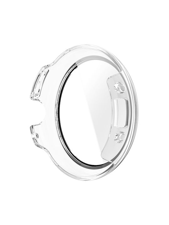 Techsuit Defense360 Pro Plastic Case with Glass in Transparent color for Google Pixel Watch 4 45mm