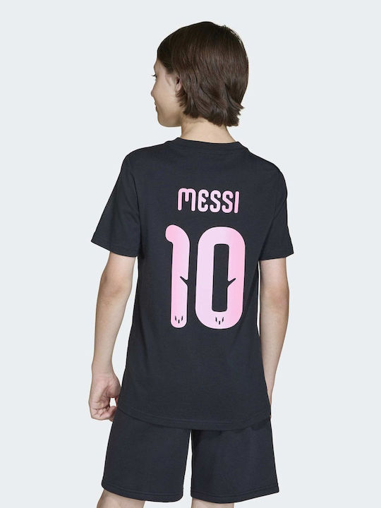Kinder-T-Shirt Schwarz Messi