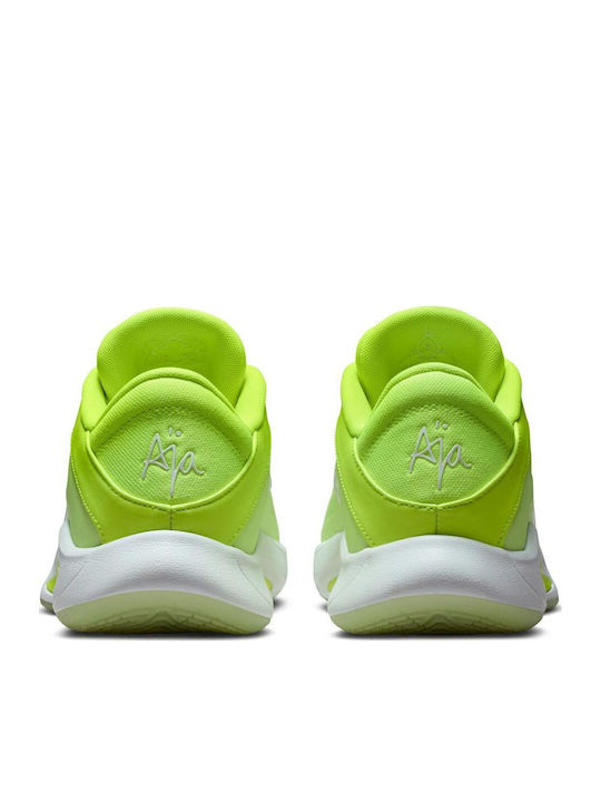 A'One Lem And Lime Low Basketball Shoes Volt Barely Volt White