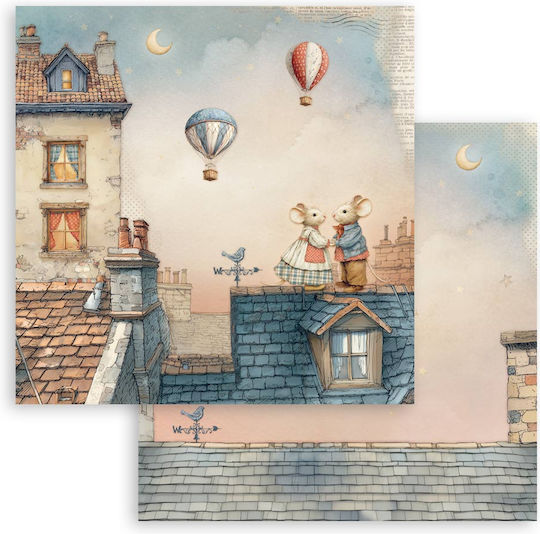 Хартиени Скрапбукинг Листа 10 Бройки 30.5×30.5см Stamperia Family