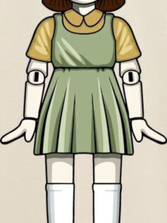 Pop Culture Squid Game Doll Modernized T-shirt Βαμβακερό Pop Culture Squid Game Doll Modernized T-shirt Βαμβακερό