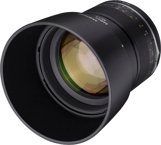 Samyang Cadru complet Obiectiv Foto 85mm F/1.4 IF UMC Asph Teleobiectiv pentru Montura Fujifilm X Black