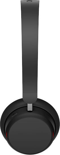Lenovo Безжични На ушите Мултимедийни слушалки с микрофон и връзка USB-C в Черен цвят 4XD1S19777