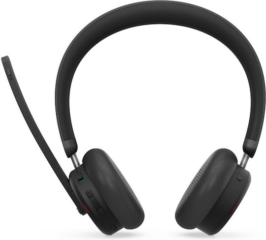 Lenovo Безжични На ушите Мултимедийни слушалки с микрофон и връзка USB-C в Черен цвят 4XD1S19777