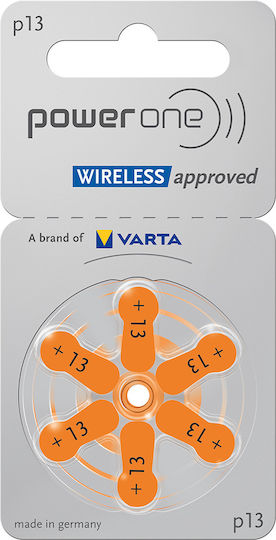 Hearing Aid Batteries 13 1.45V 6pcs