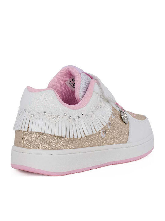 Frangetta Mix Kids Sneakers Anatomic with Scratch & Lights White