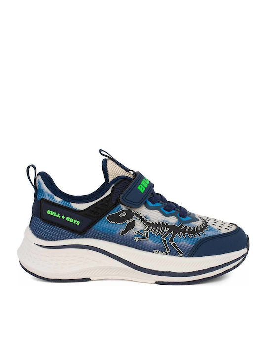 Παιδικά Sneakers Ανατομικά με Σκρατς Μπλε