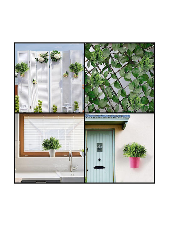 Set 6 Belle Vous Plante Artificiale 35 × 29 Cm Frunze De Ferigă Aspect Natural Material Plastic Rezistent La UV Decorațiune Interioară Exterioară Verde