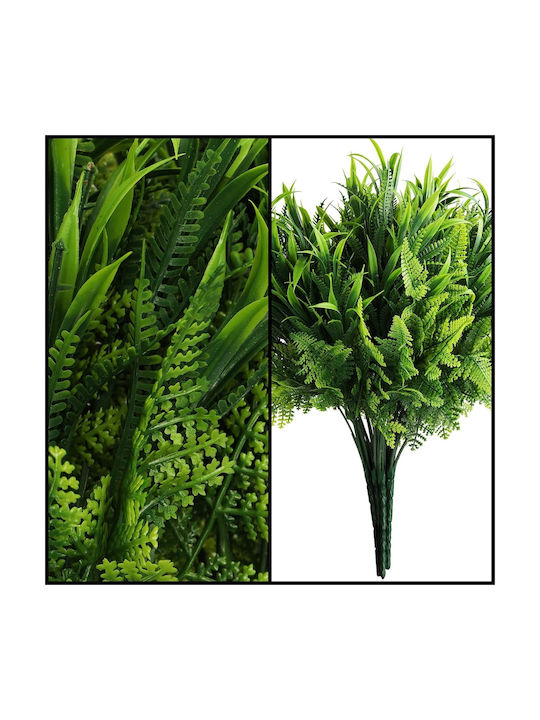 Set 6 Belle Vous Plante Artificiale 35 × 29 Cm Frunze De Ferigă Aspect Natural Material Plastic Rezistent La UV Decorațiune Interioară Exterioară Verde