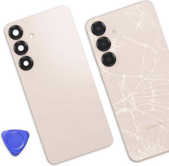 Clappio Replacement Battery Cover Galaxy S25 Plus Integrated Adhesive Pink