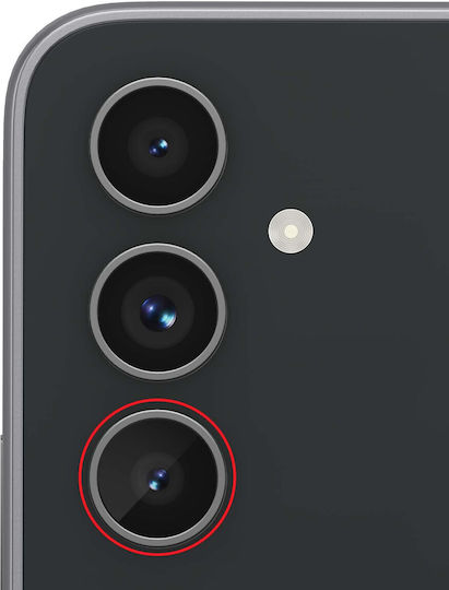 Clappio Galaxy A54 5g Compatible Camera Lens Macro Sensor Glass Repair Transparent Black
