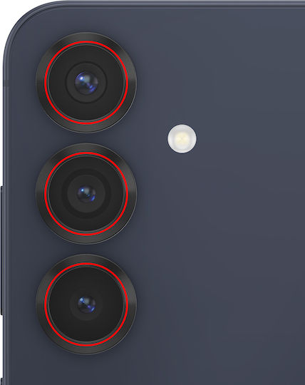Clappio Obiectiv Pentru Cameră De Telefon Mobil Compatibil Galaxy S25 Plus Senzor Foto Reparare Transparent Negru