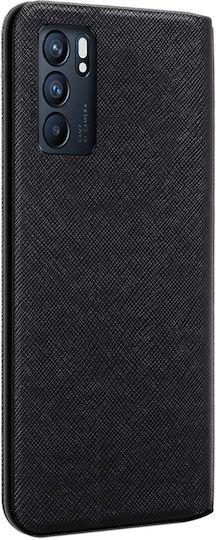 Bigben Handyhüllen Oppo A16 A16s A54s 4g Saffiano Stand Funktion Kartenhalter Schwarz